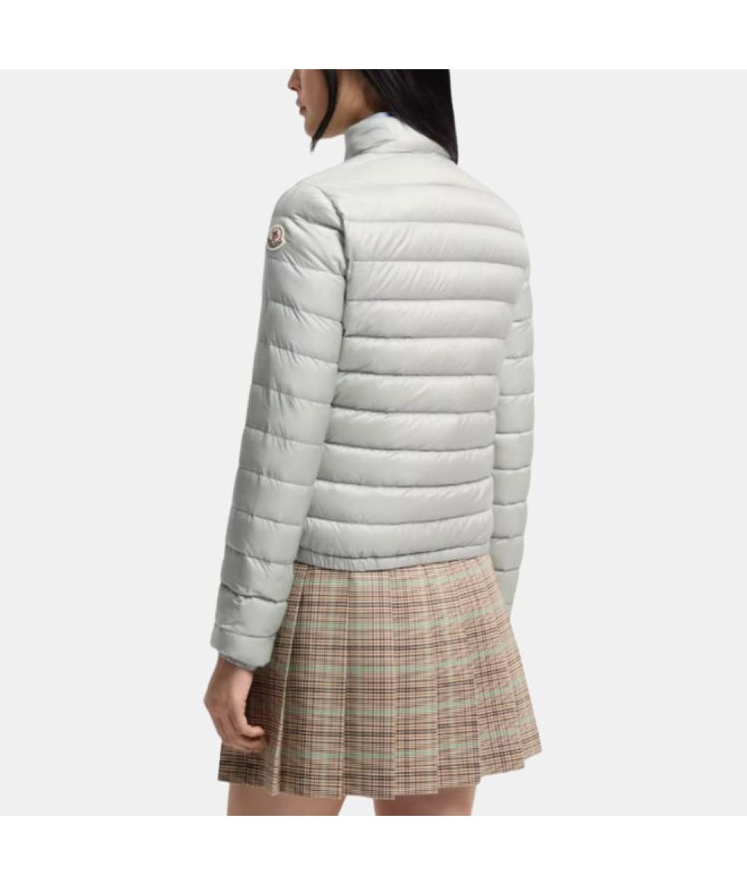 MONCLER Серый пуховик, фото 4