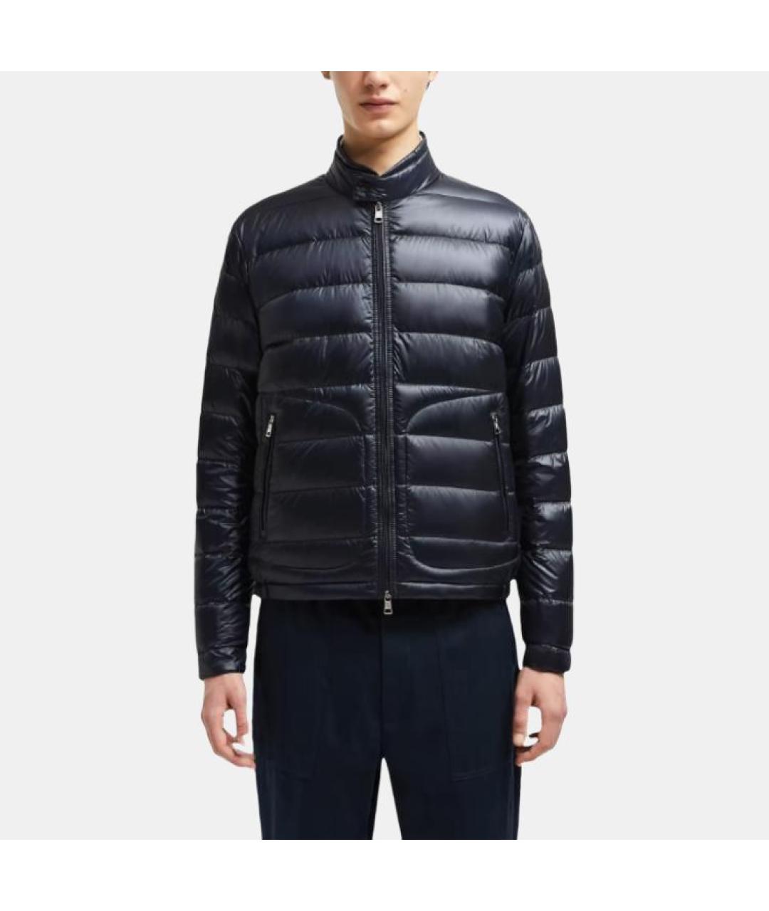 MONCLER Синий пуховик, фото 4