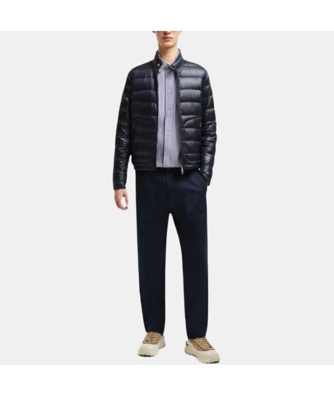 MONCLER Синий пуховик, фото 2