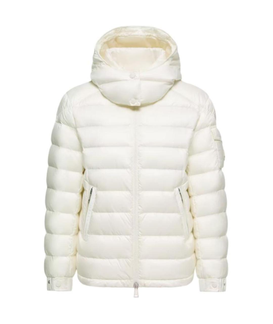 MONCLER Белый пуховик, фото 1