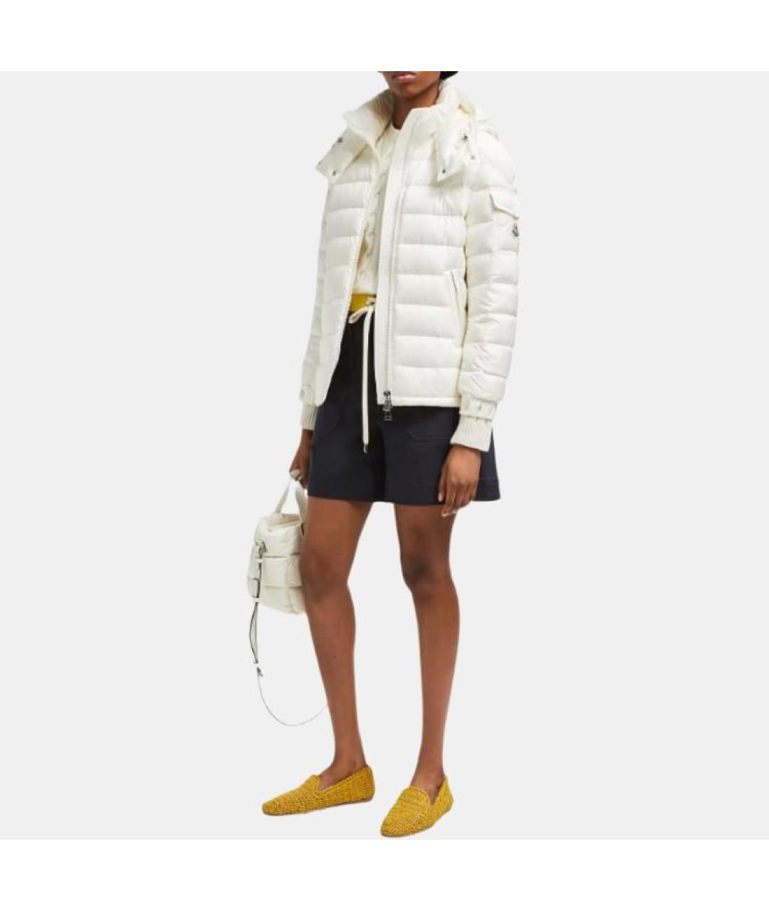 MONCLER Белый пуховик, фото 4