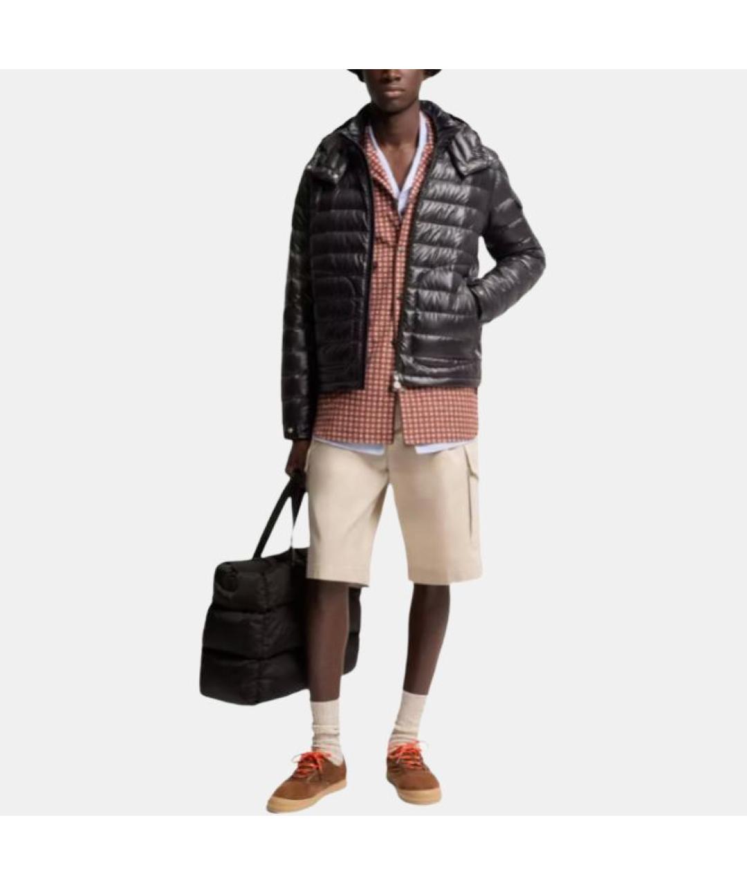 MONCLER Черная полиамидовая куртка, фото 2