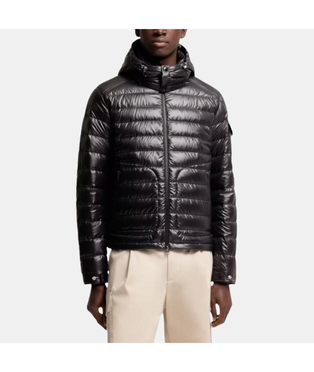 MONCLER Черная полиамидовая куртка, фото 3