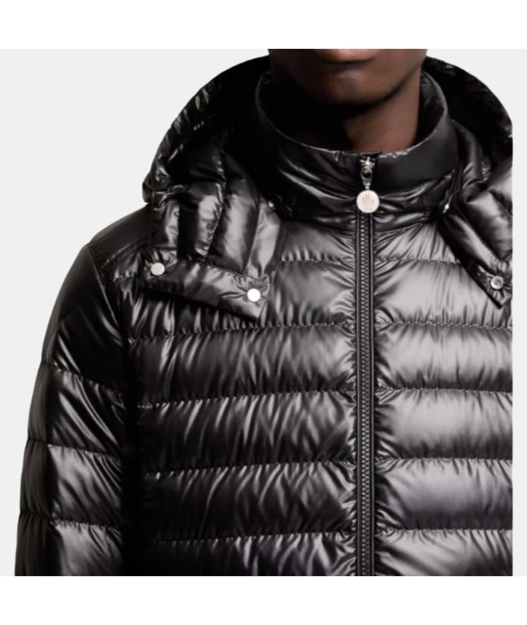MONCLER Черная полиамидовая куртка, фото 5