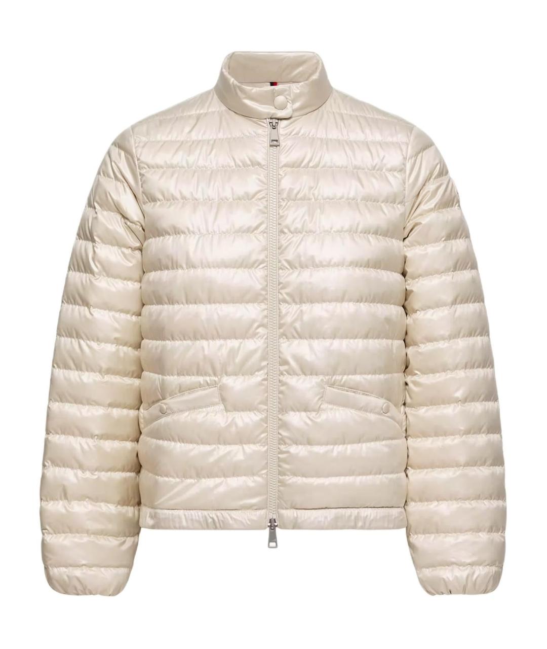 MONCLER Белый пуховик, фото 1