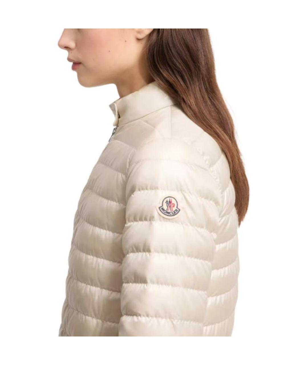 MONCLER Белый пуховик, фото 5