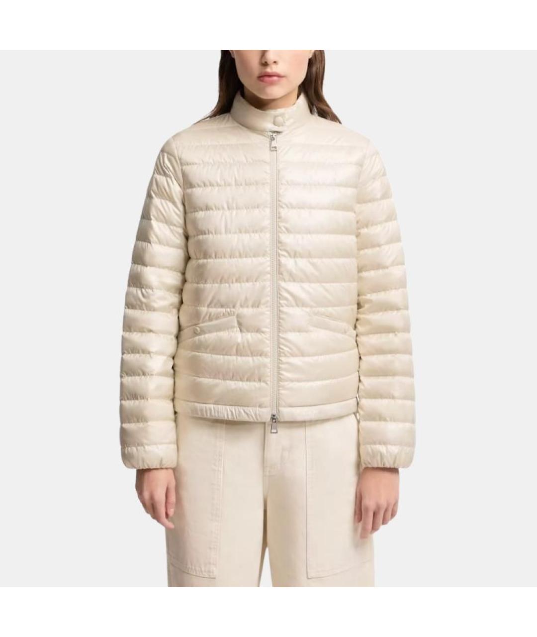 MONCLER Белый пуховик, фото 4