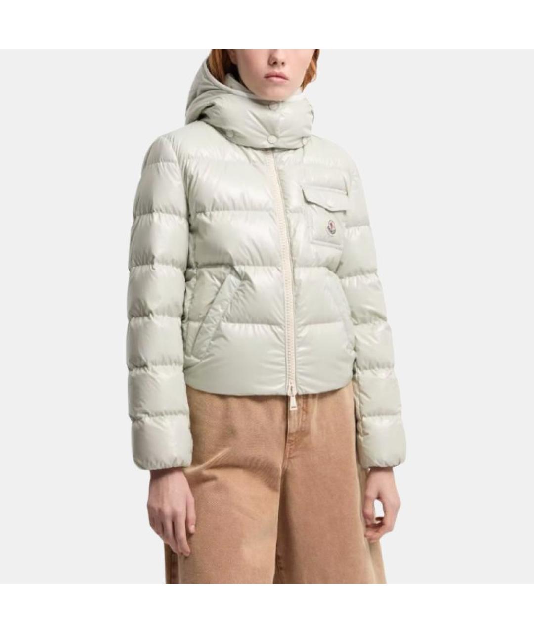 MONCLER Зеленый пуховик, фото 2