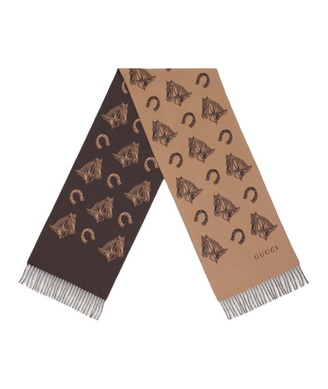 GUCCI Мульти шерстяной шарф, фото 2