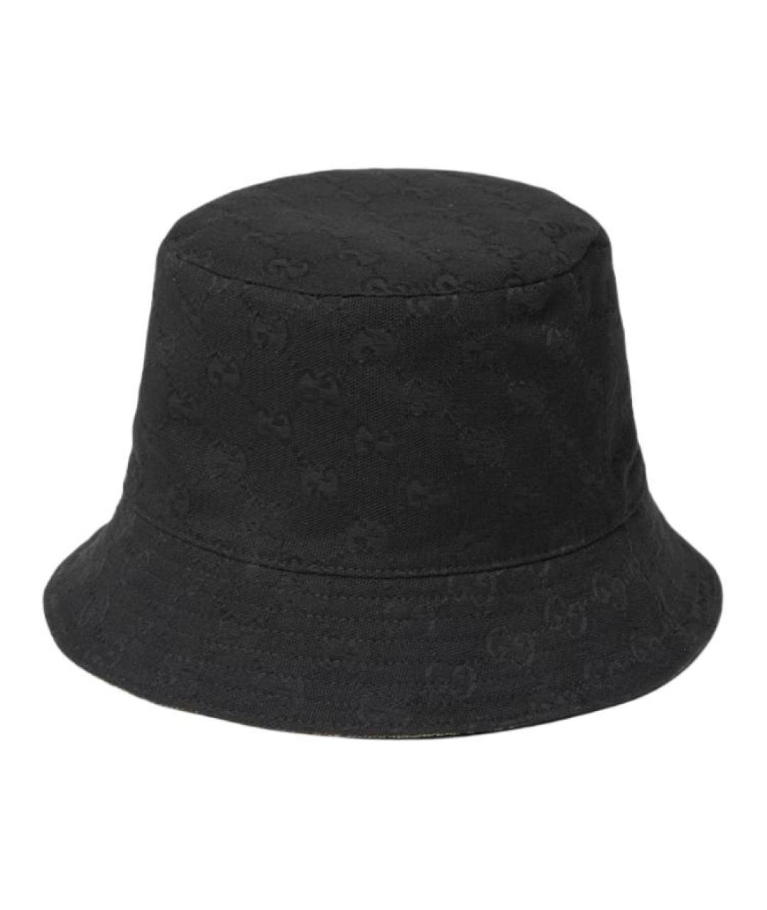 GUCCI Черная хлопковая шляпа, фото 1