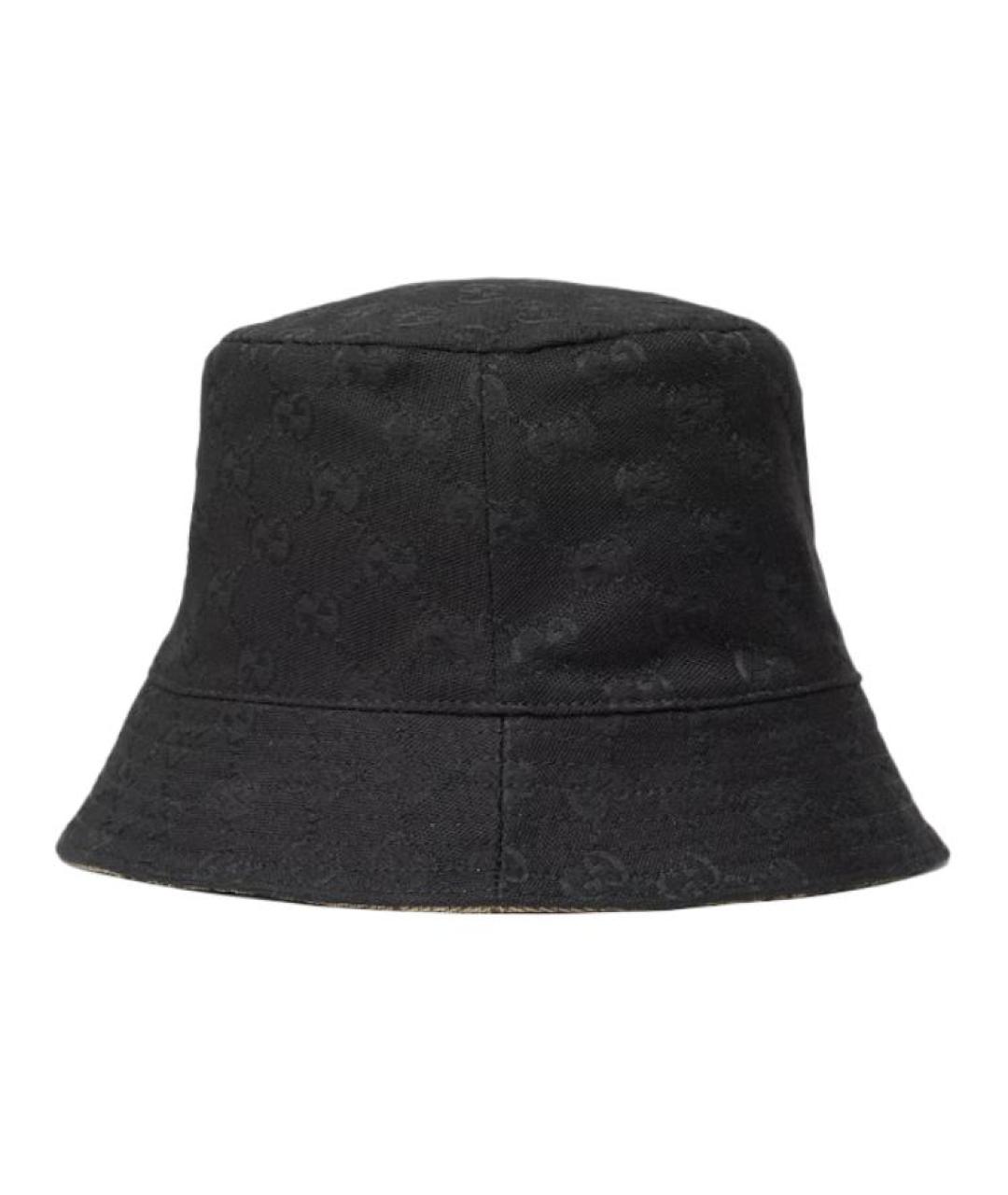 GUCCI Черная хлопковая шляпа, фото 2