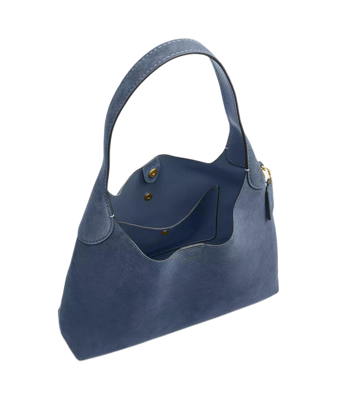 COACH Синяя сумка через плечо, фото 4