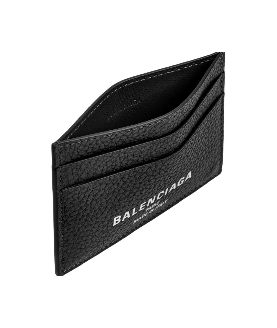 BALENCIAGA Черный кожаный кардхолдер, фото 3