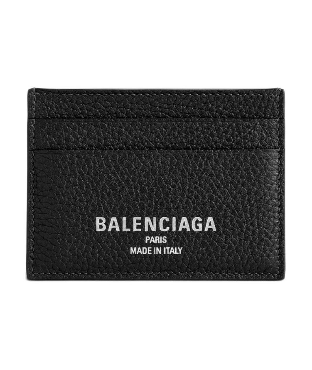 BALENCIAGA Черный кожаный кардхолдер, фото 1