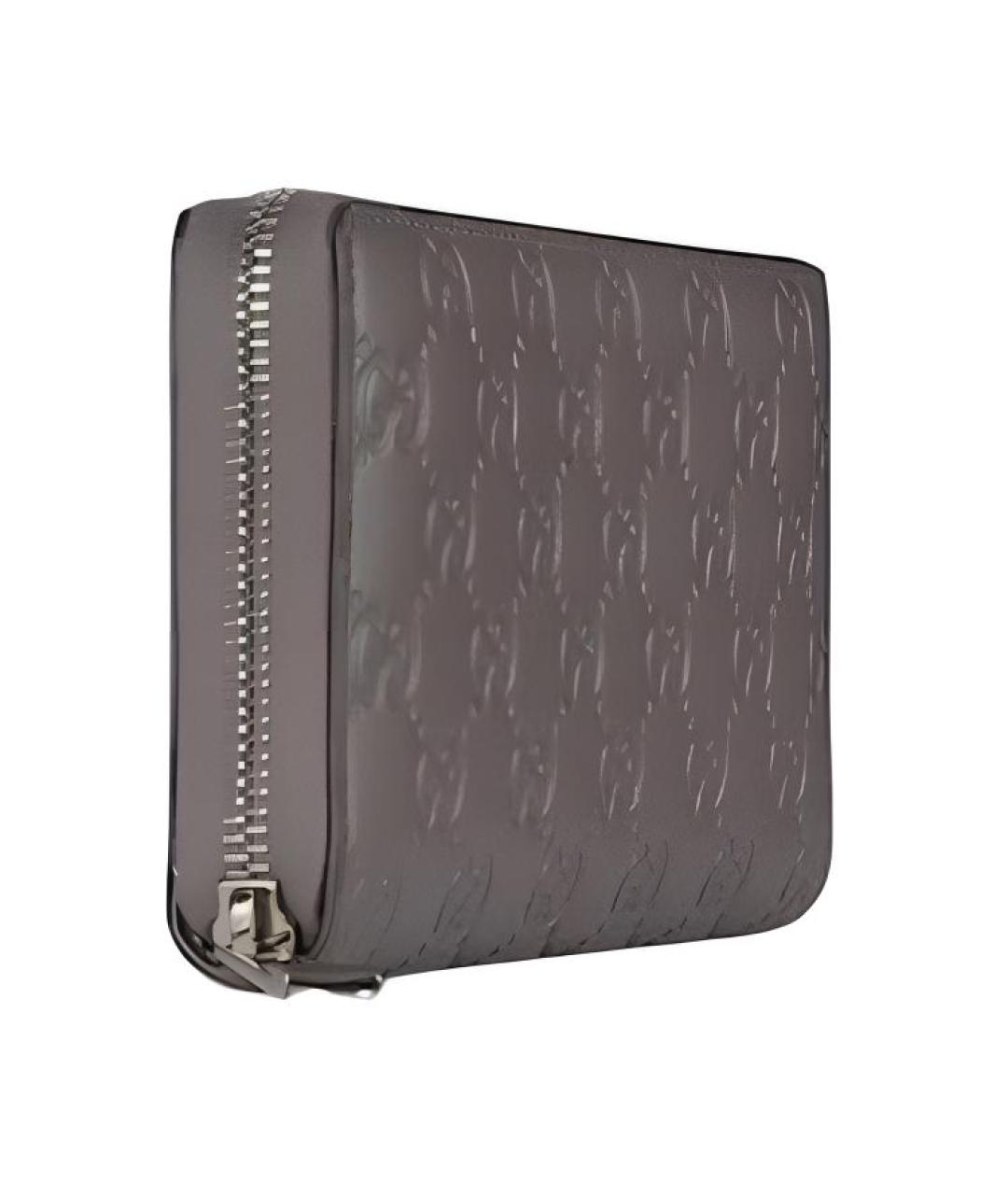 GUCCI Серый кожаный кошелек, фото 2