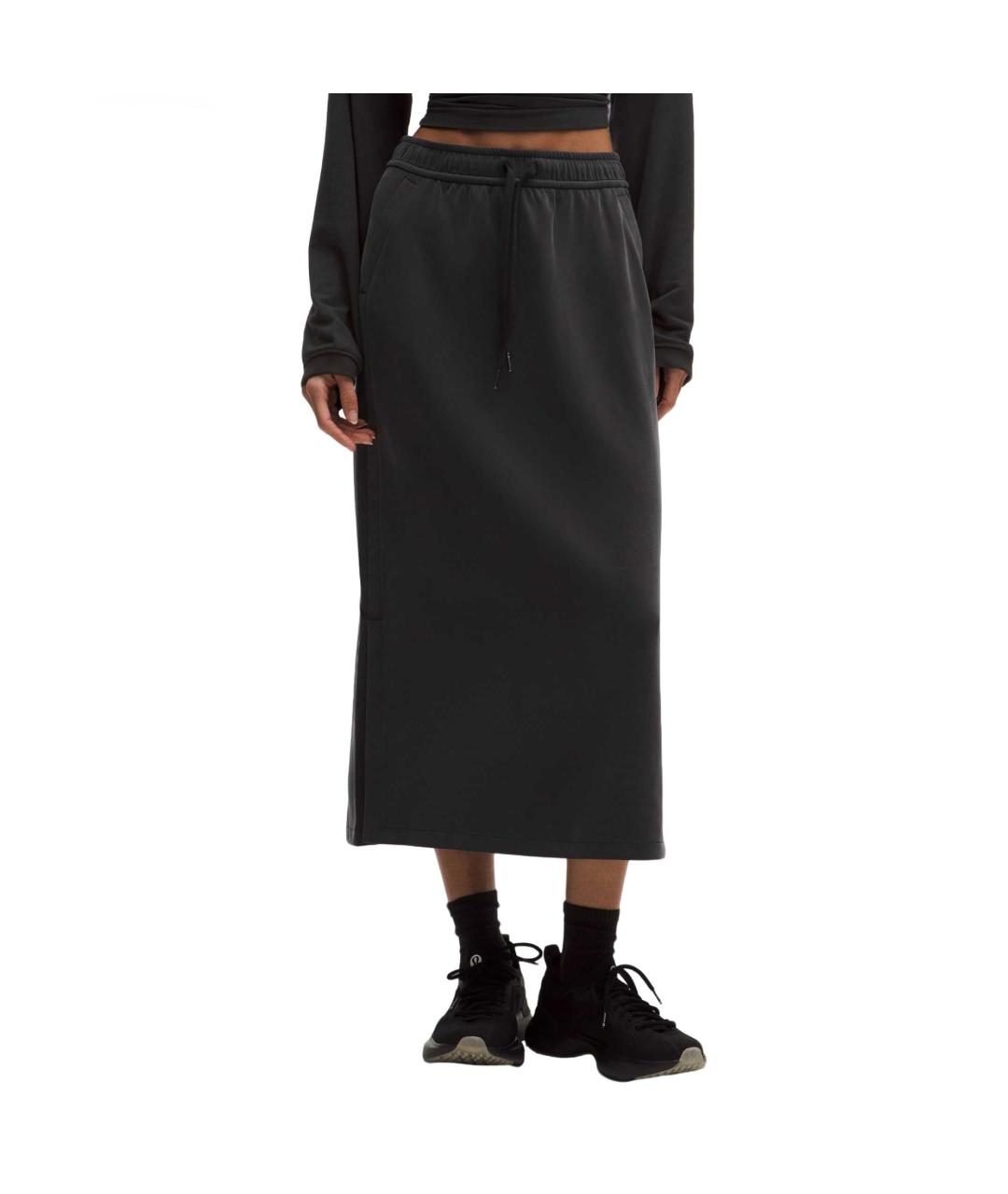 Lululemon Черная юбка макси, фото 3