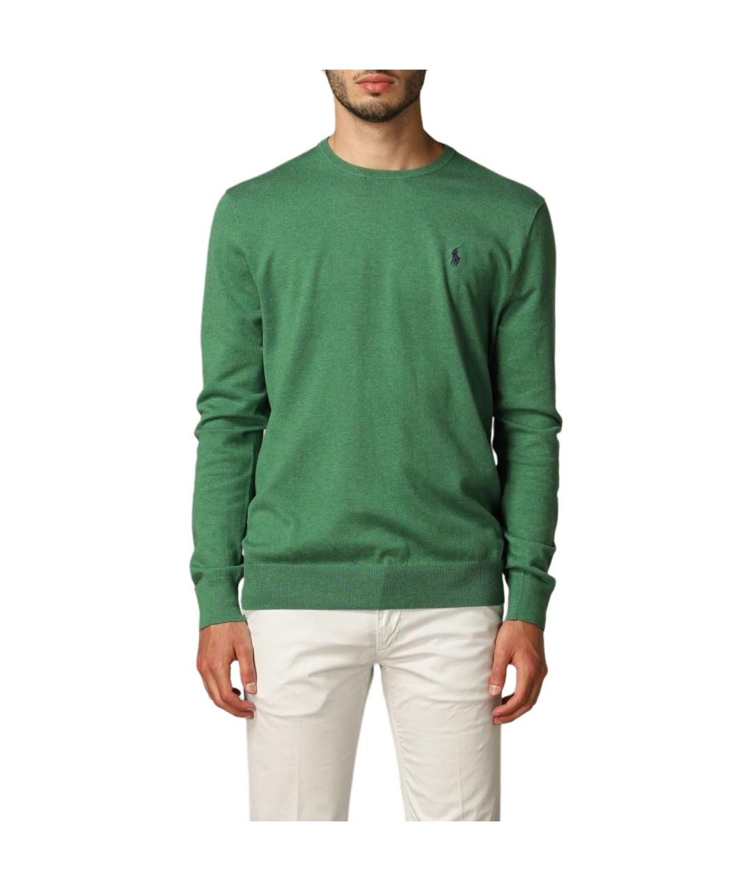 POLO RALPH LAUREN Зеленый джемпер / свитер, фото 2