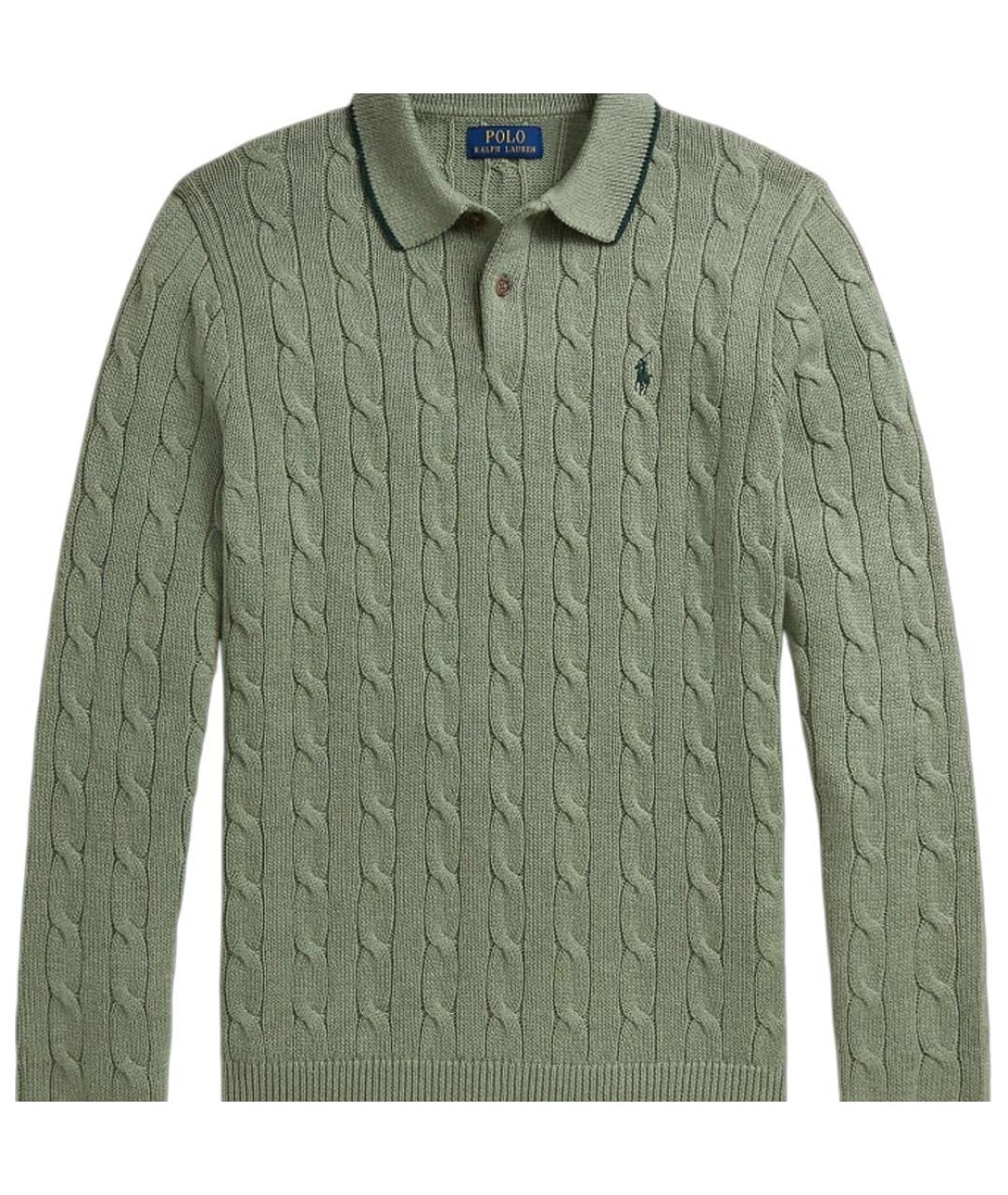 POLO RALPH LAUREN Зеленый джемпер / свитер, фото 3