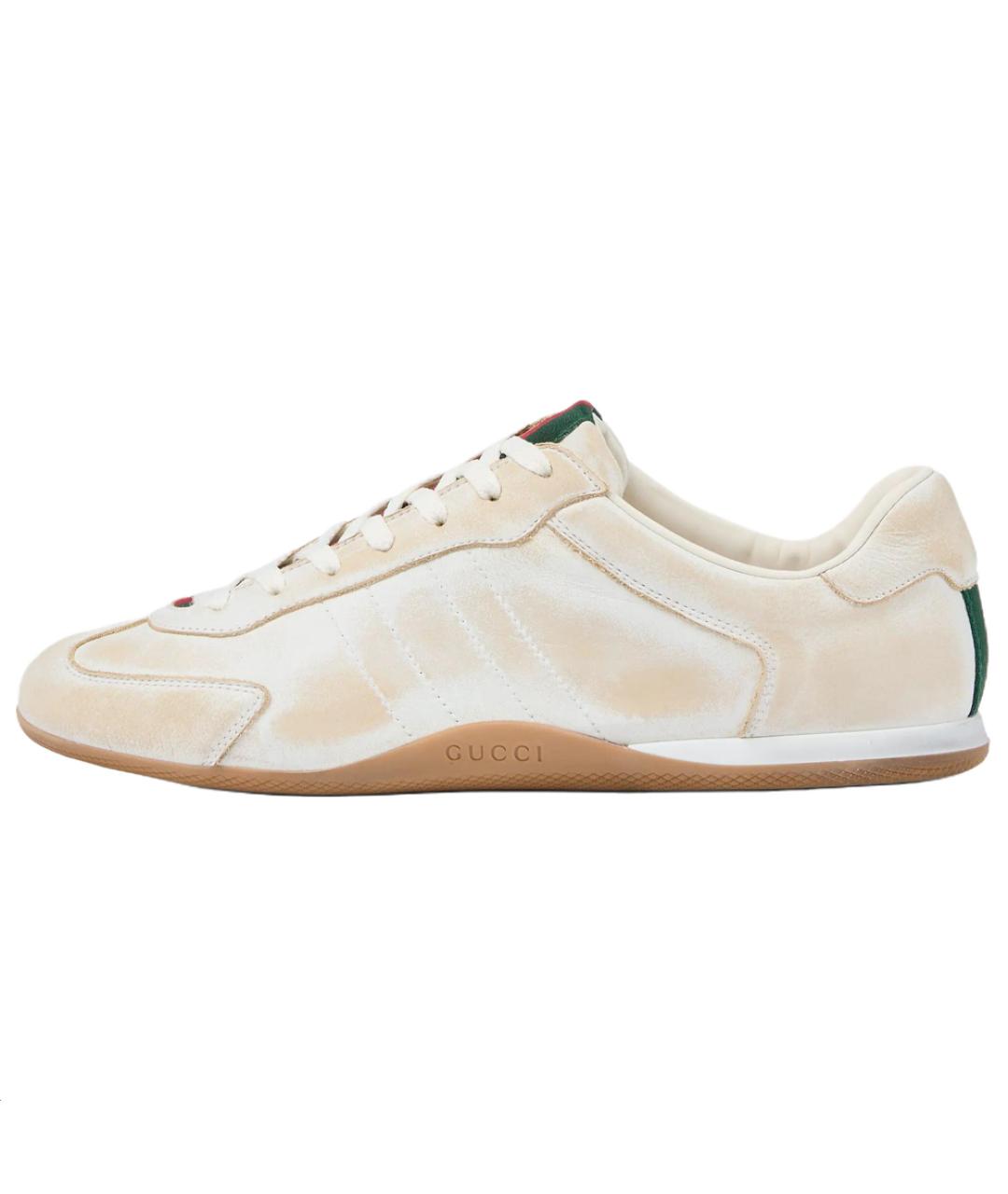 GUCCI Белые низкие кроссовки / кеды, фото 2