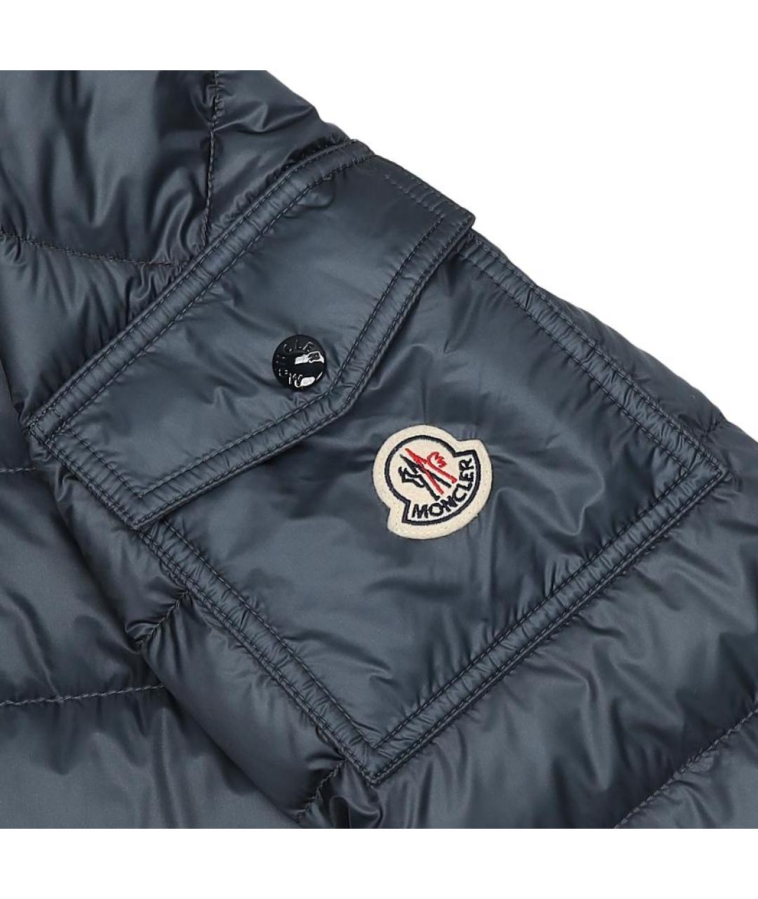 MONCLER Синий пуховик, фото 5