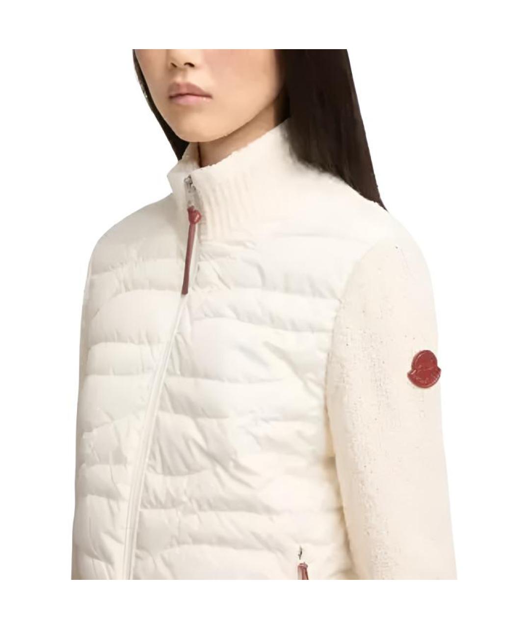 MONCLER Белая куртка, фото 4