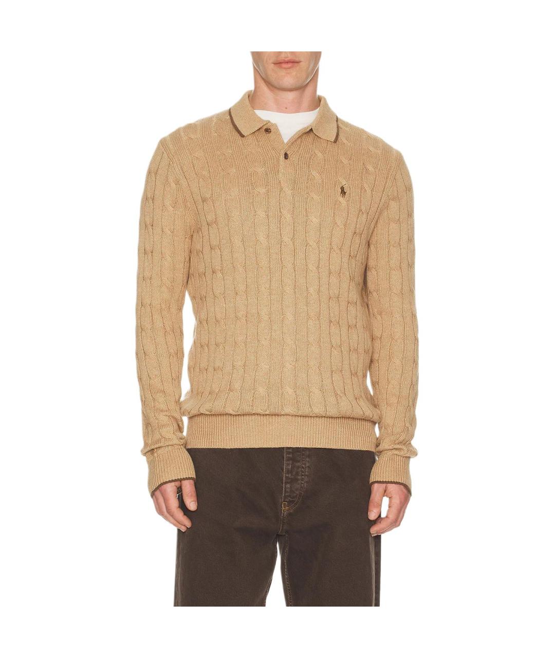 POLO RALPH LAUREN Бежевый джемпер / свитер, фото 2