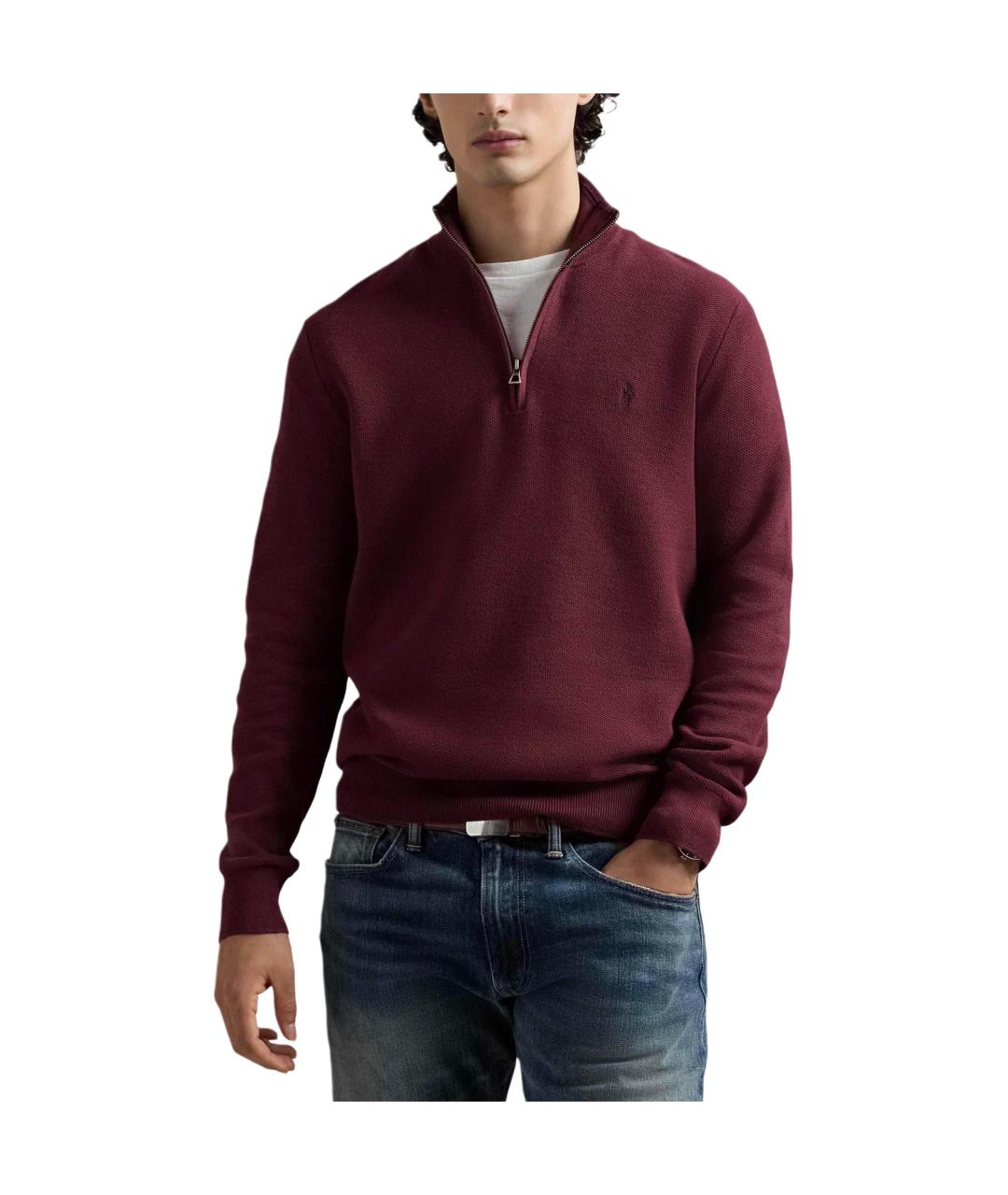 POLO RALPH LAUREN Бордовый джемпер / свитер, фото 2
