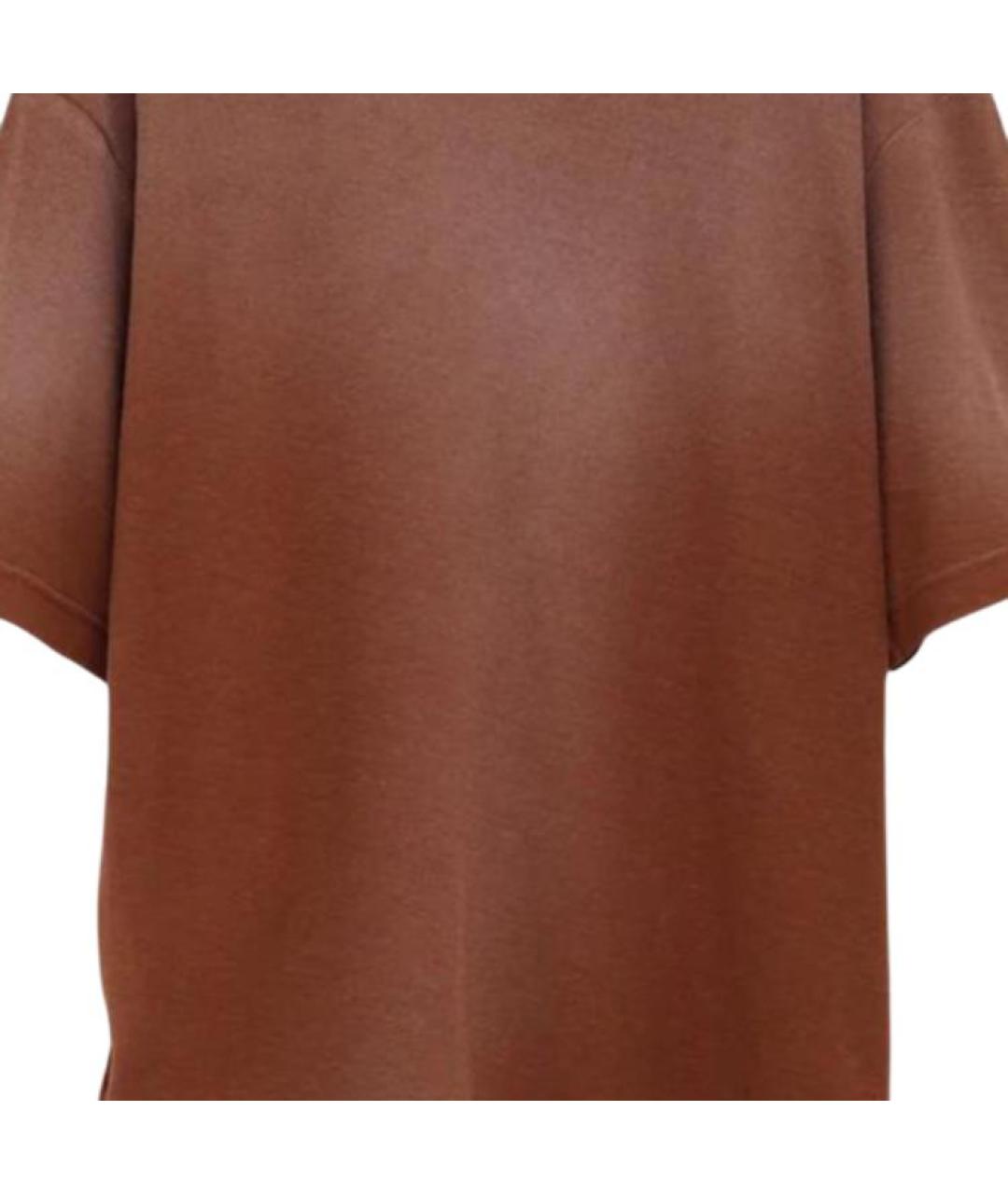 ACNE STUDIOS Коричневая футболка, фото 5