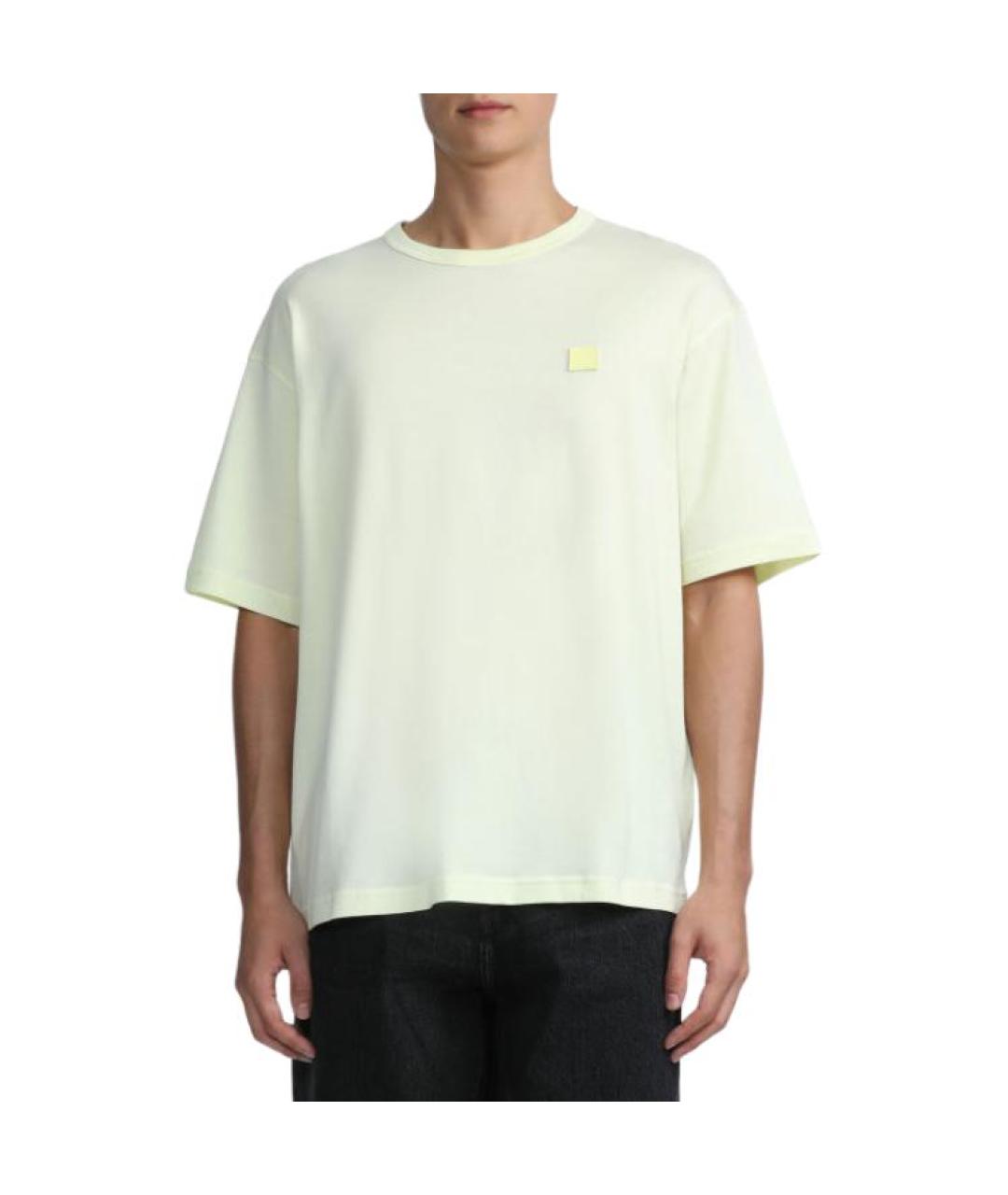 ACNE STUDIOS Желтая футболка, фото 4