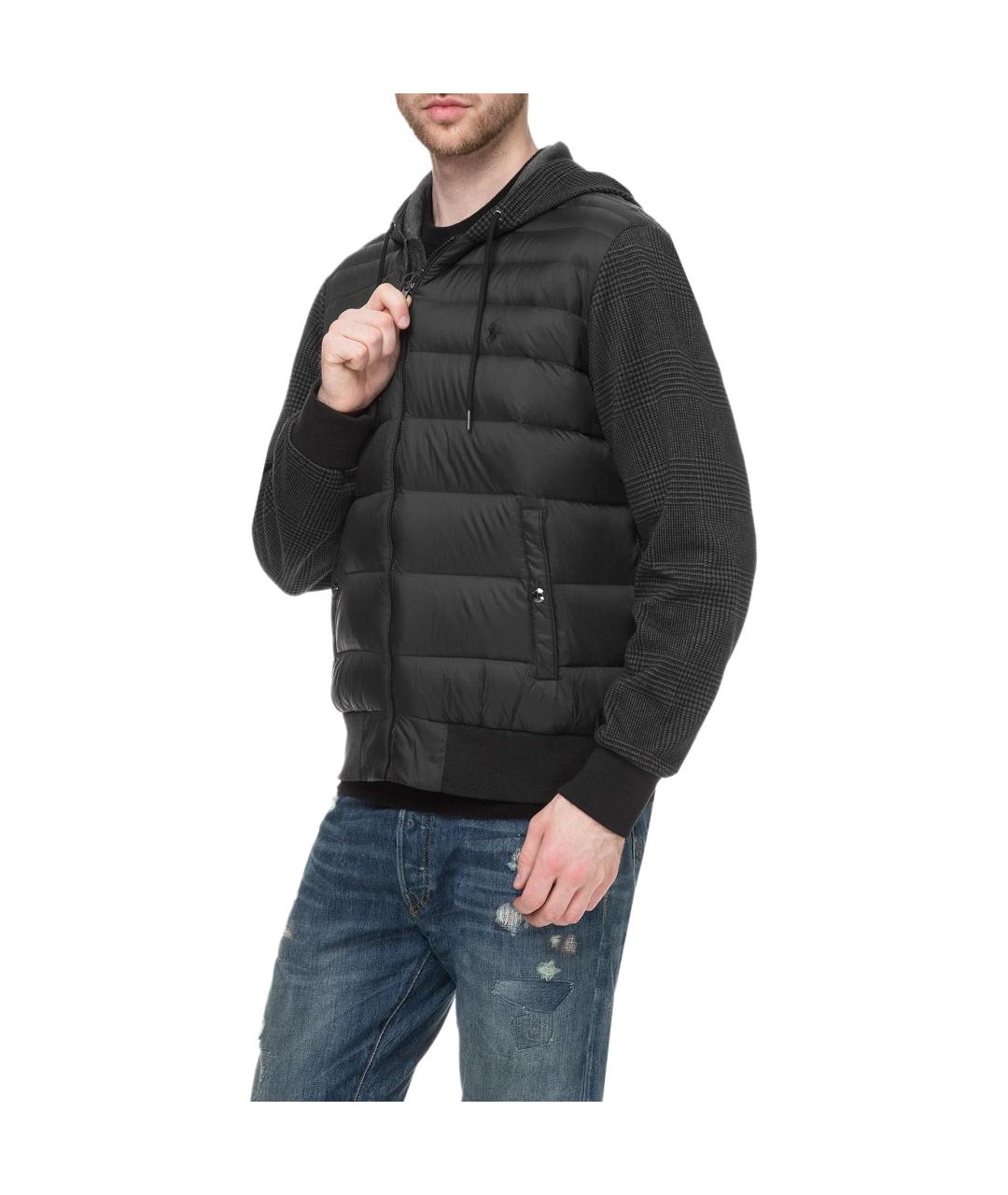 POLO RALPH LAUREN Черная полиамидовая куртка, фото 4