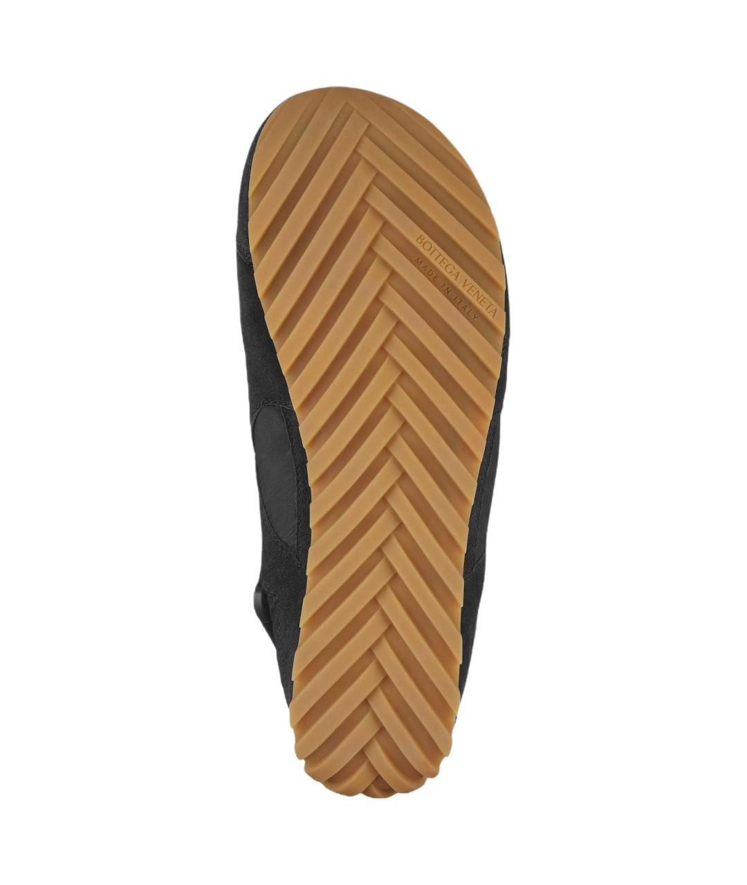 BOTTEGA VENETA Черные кожаные кроссовки, фото 4