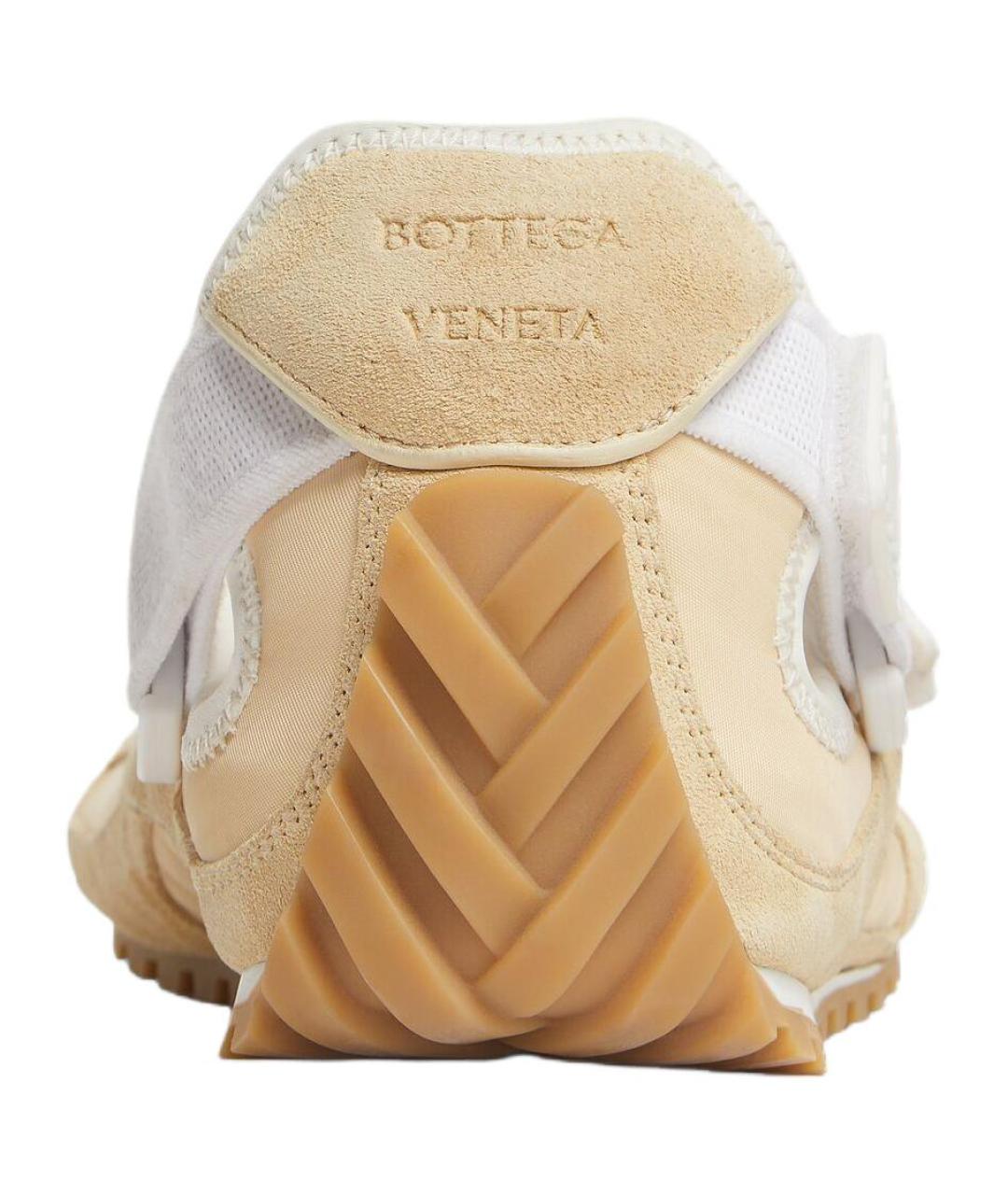 BOTTEGA VENETA Бежевые кожаные балетки, фото 5