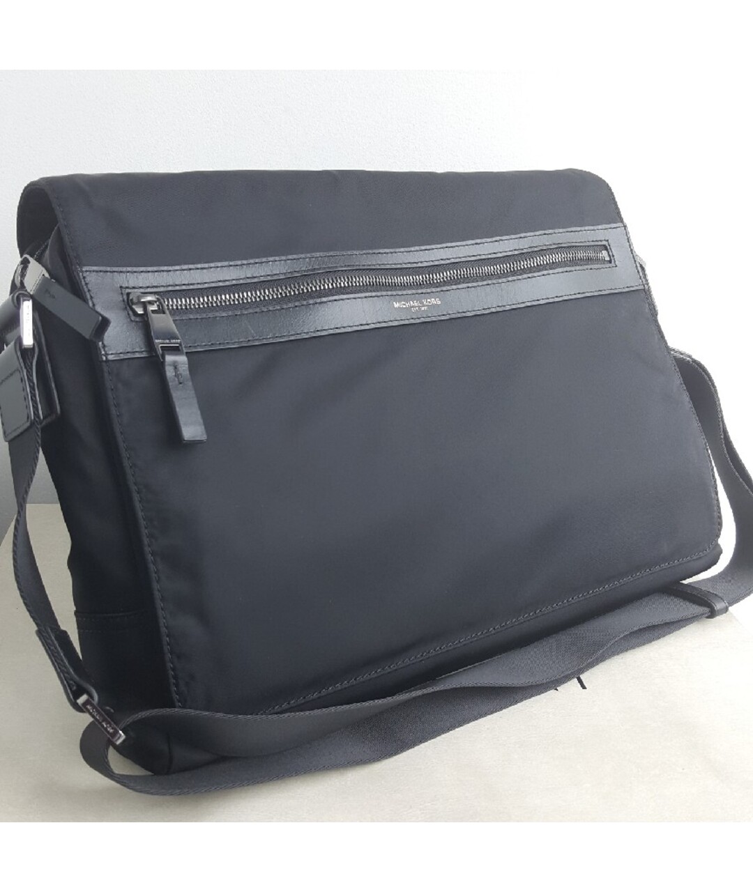MICHAEL KORS Черная тканевая сумка на плечо, фото 2