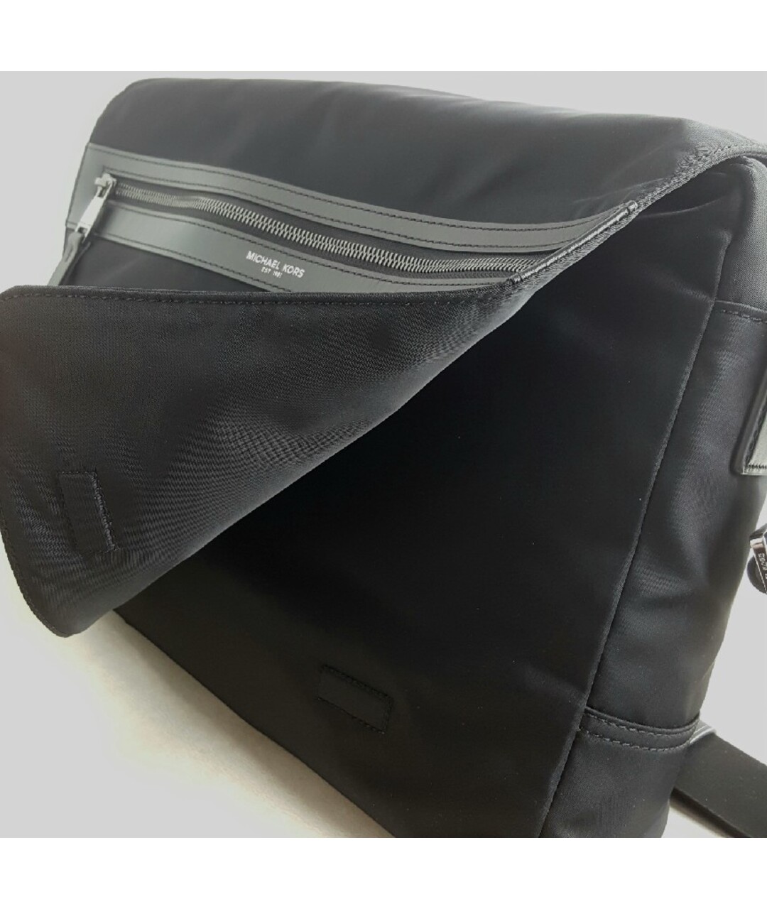 MICHAEL KORS Черная тканевая сумка на плечо, фото 3