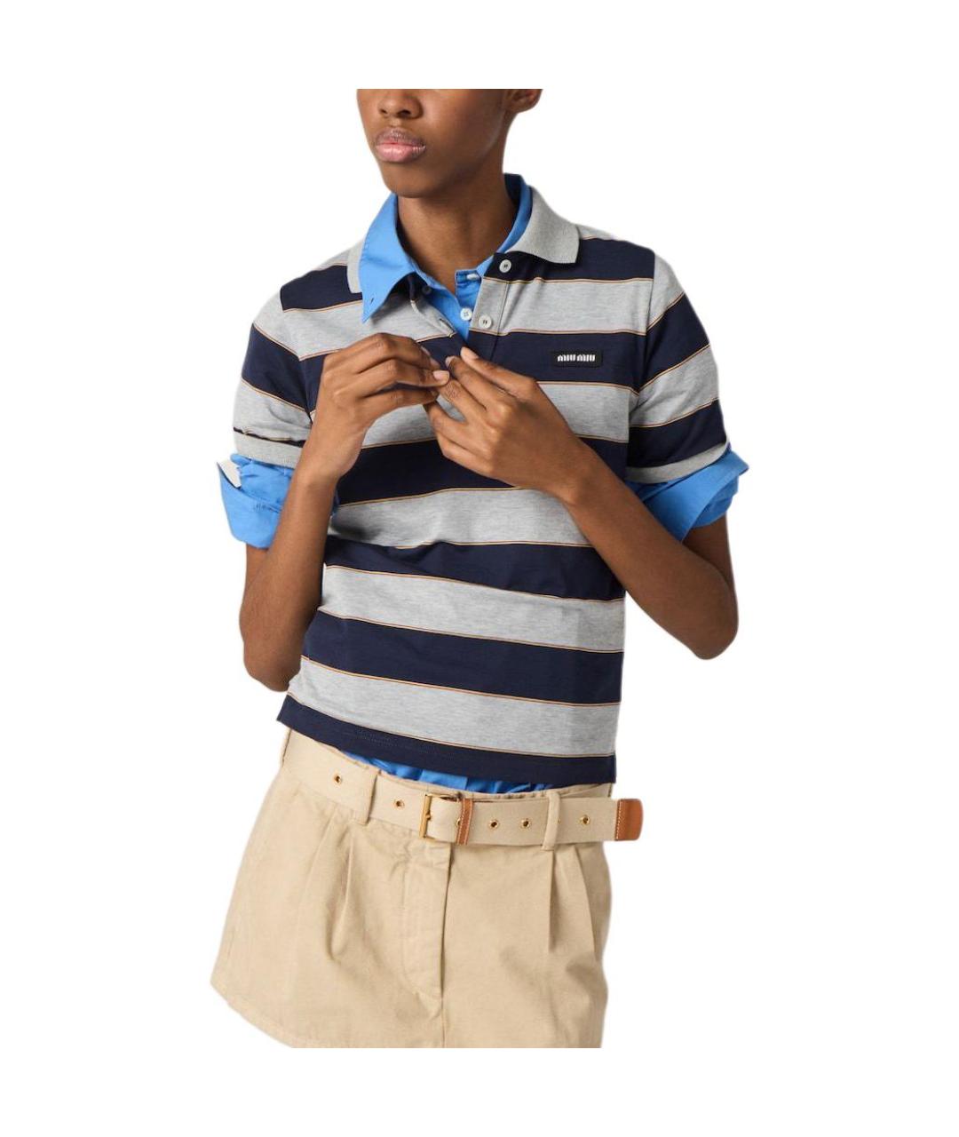 MIU MIU Синяя рубашка, фото 4