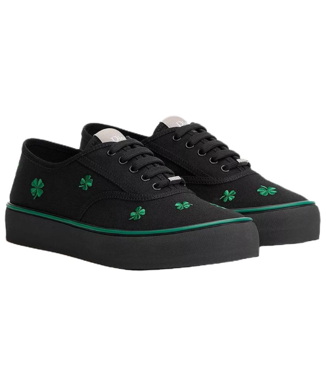 CHRISTIAN DIOR Черные низкие кроссовки / кеды, фото 3