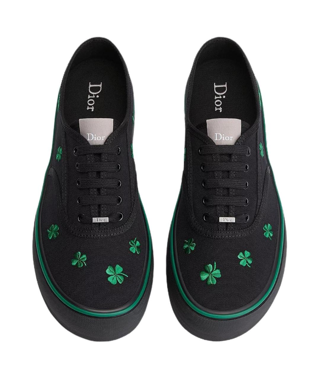 CHRISTIAN DIOR Черные низкие кроссовки / кеды, фото 4