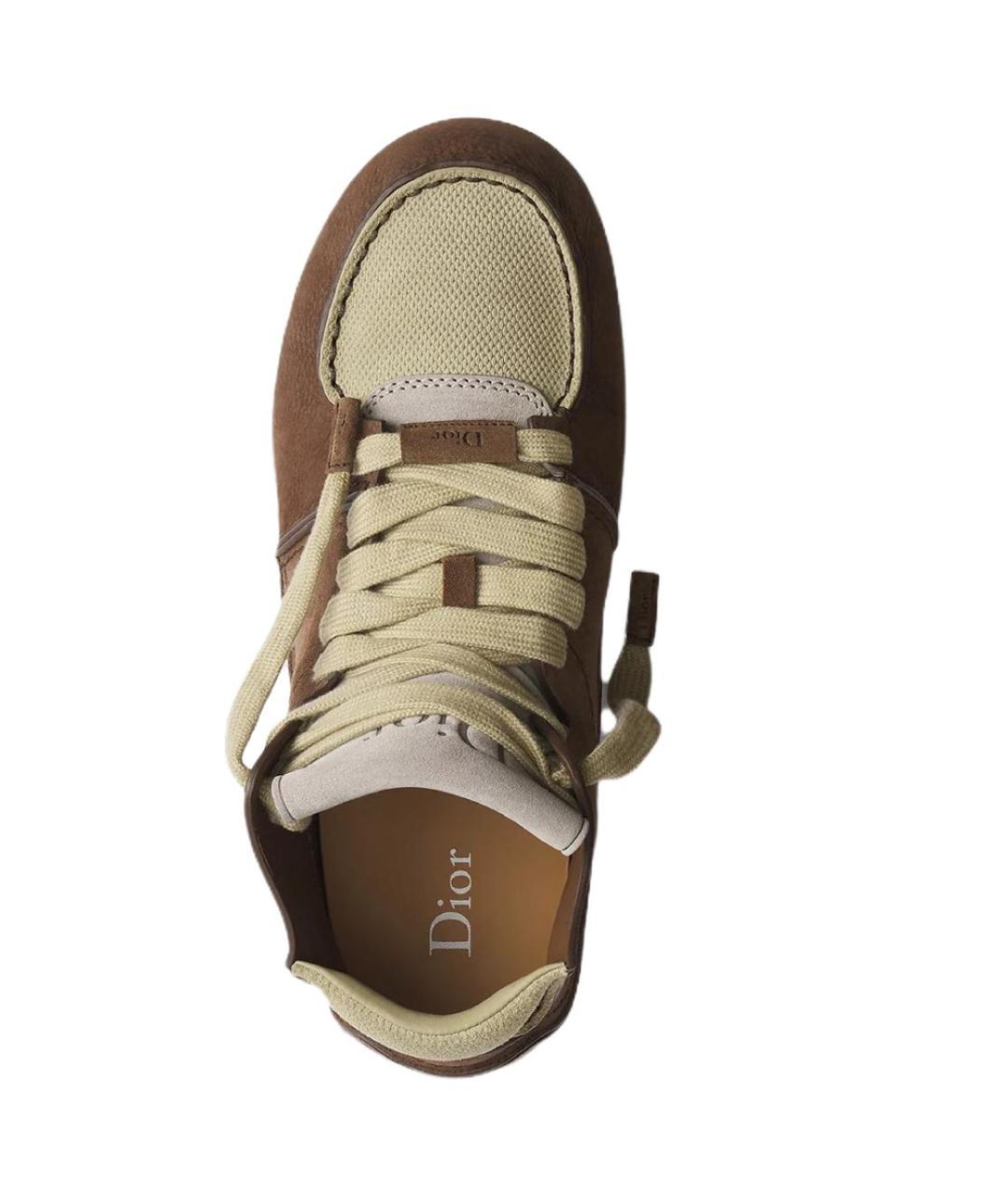 CHRISTIAN DIOR Коричневые низкие ботинки, фото 4