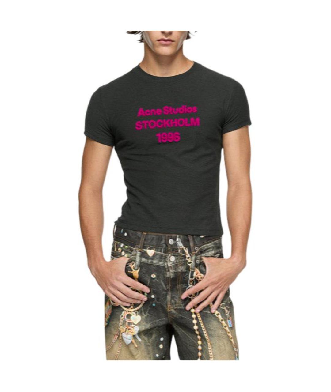 ACNE STUDIOS Черная футболка, фото 3