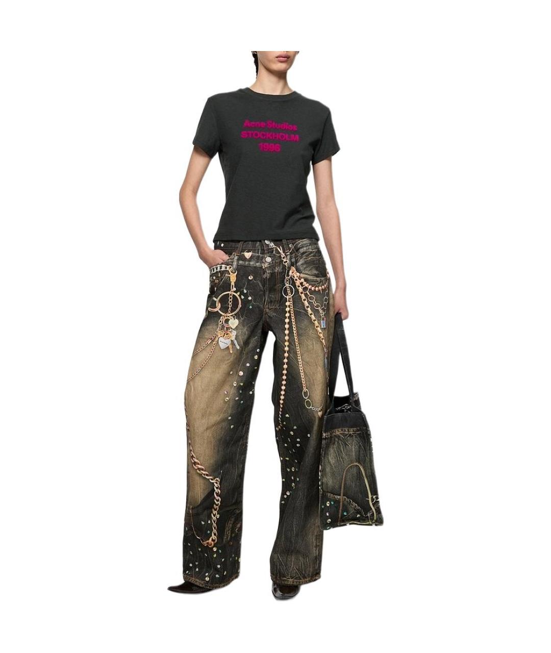 ACNE STUDIOS Черная футболка, фото 5