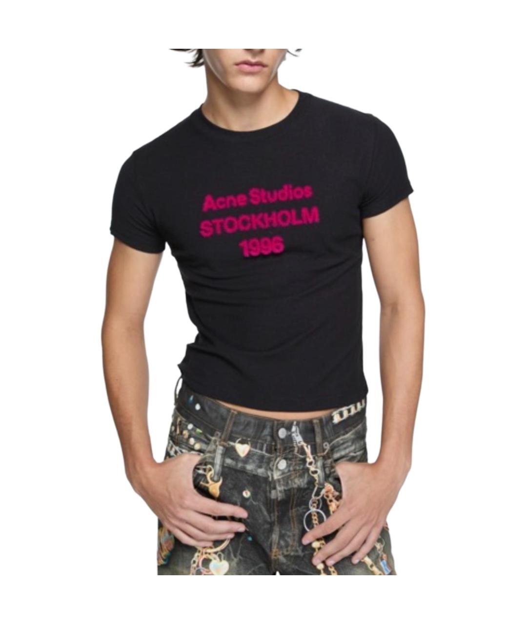 ACNE STUDIOS Черная футболка, фото 4