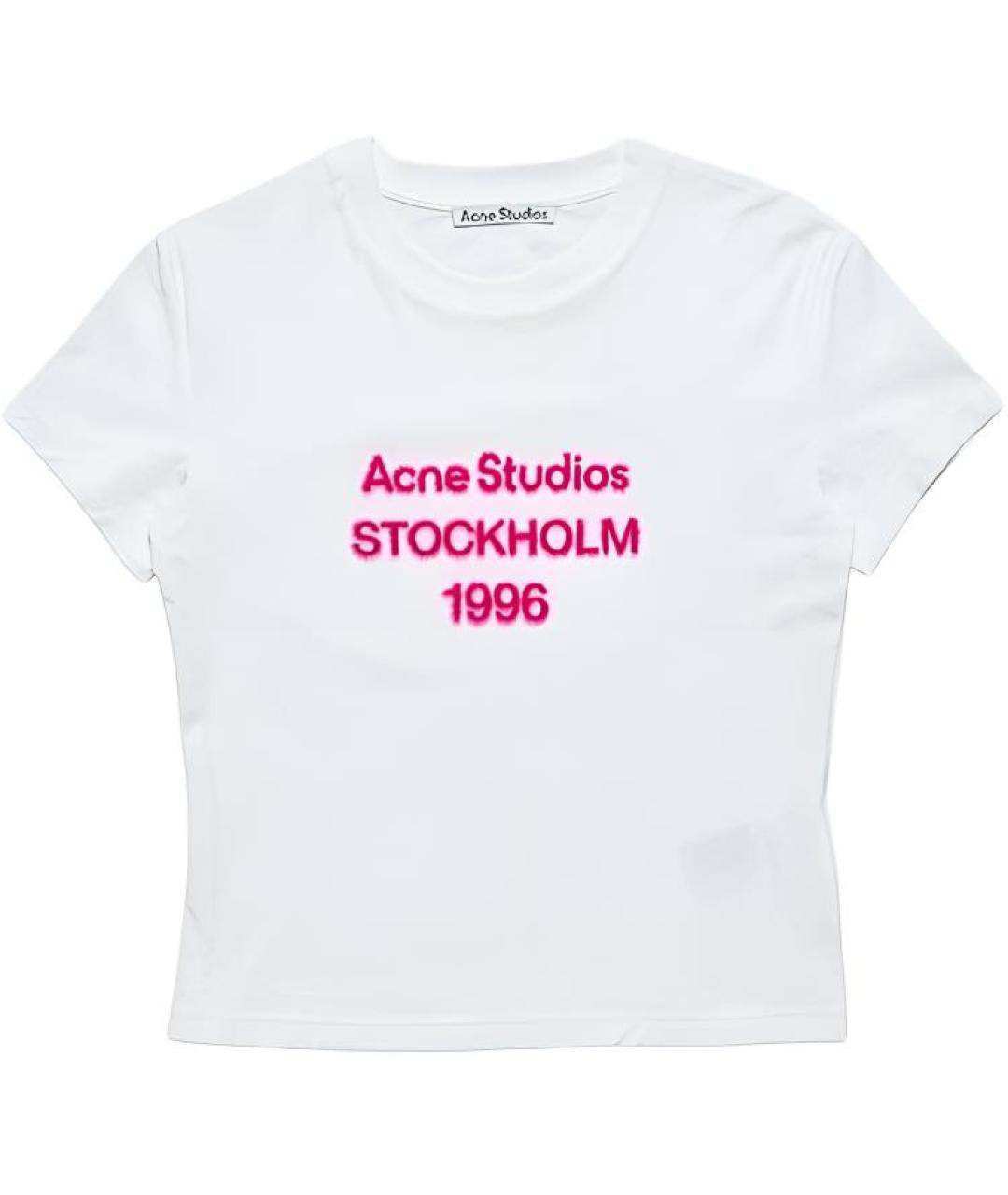 ACNE STUDIOS Бежевая хлопковая футболка, фото 1