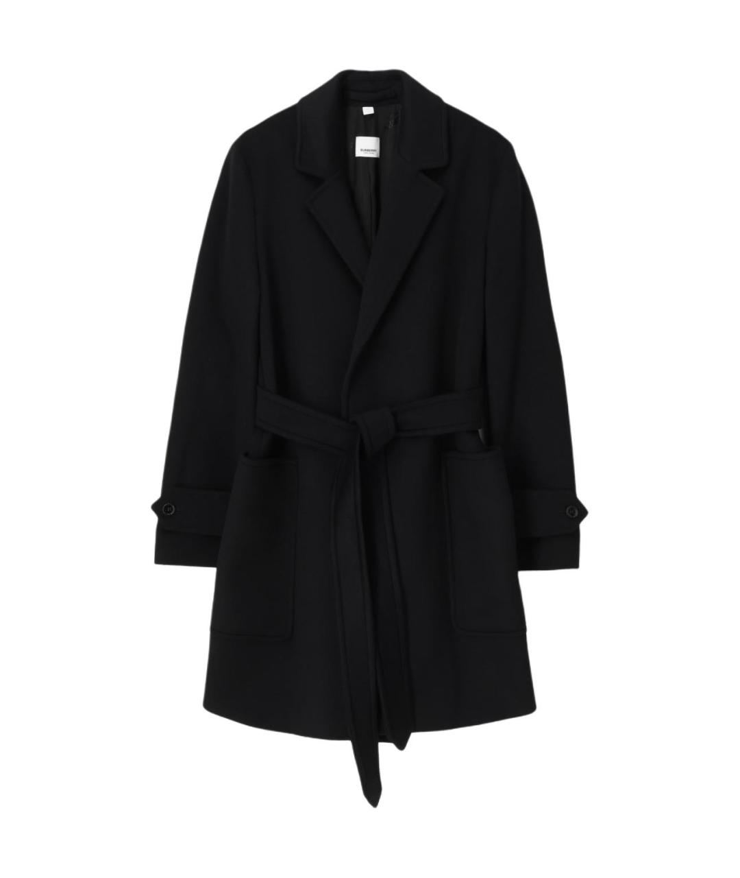 BURBERRY Черное пальто, фото 1