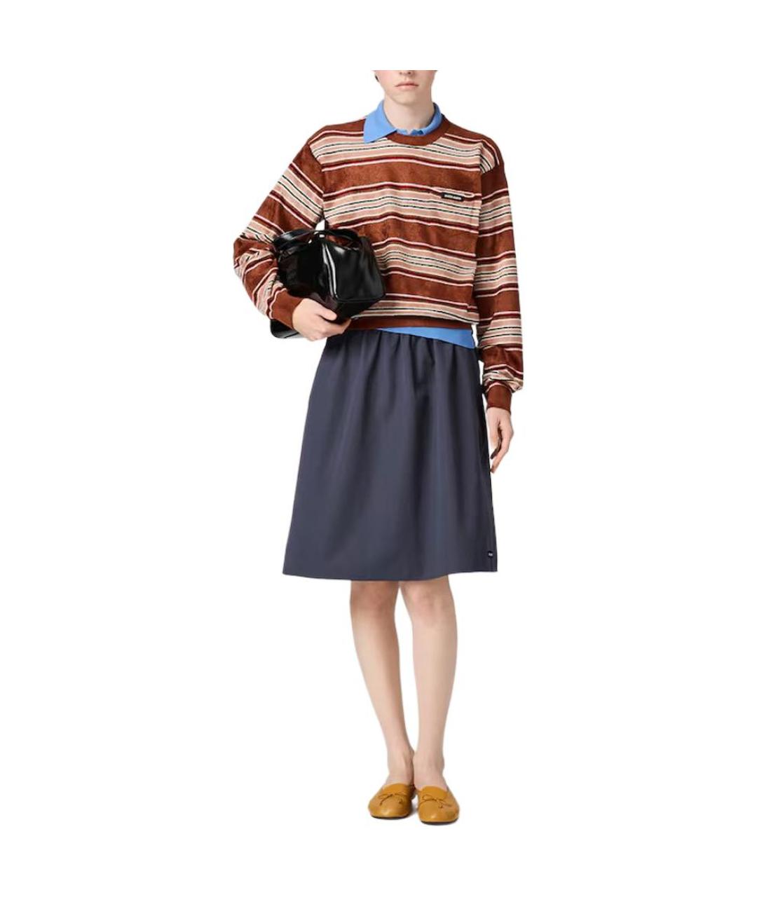 MIU MIU Коричневый джемпер / свитер, фото 2