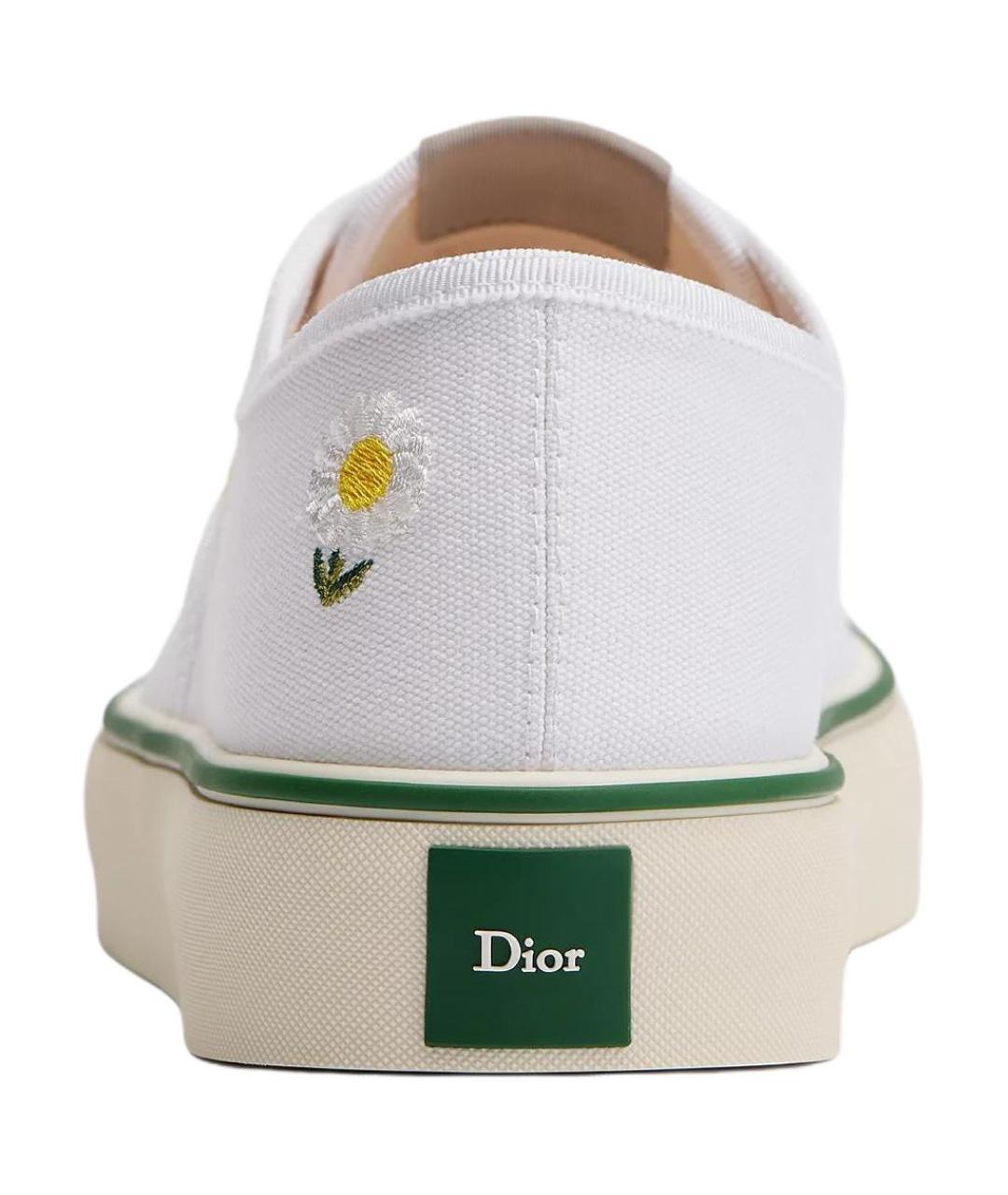 CHRISTIAN DIOR Белые текстильные кроссовки, фото 5