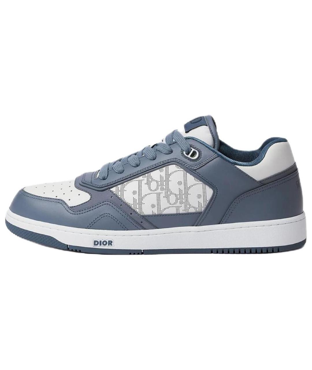 CHRISTIAN DIOR Синие кожаные низкие кроссовки / кеды, фото 2