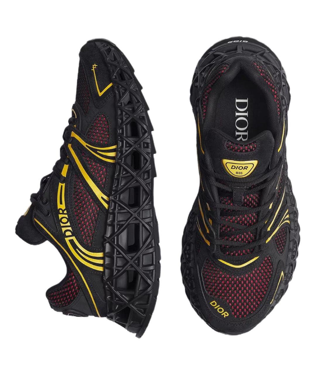 CHRISTIAN DIOR Мульти текстильные низкие кроссовки / кеды, фото 4