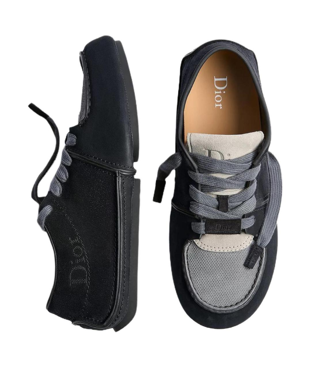 CHRISTIAN DIOR Черные кожаные туфли, фото 3