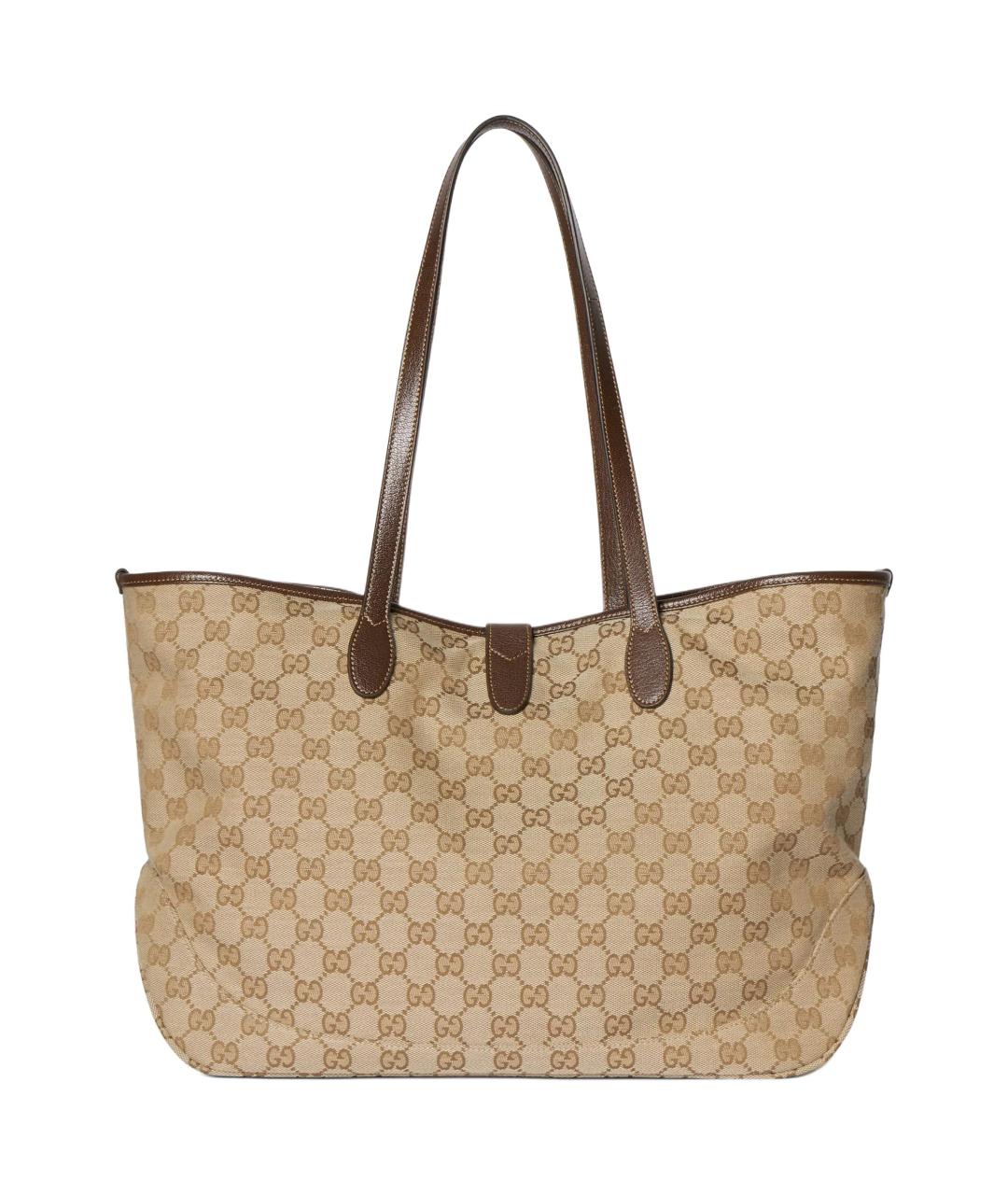 GUCCI Коричневая сумка тоут, фото 3