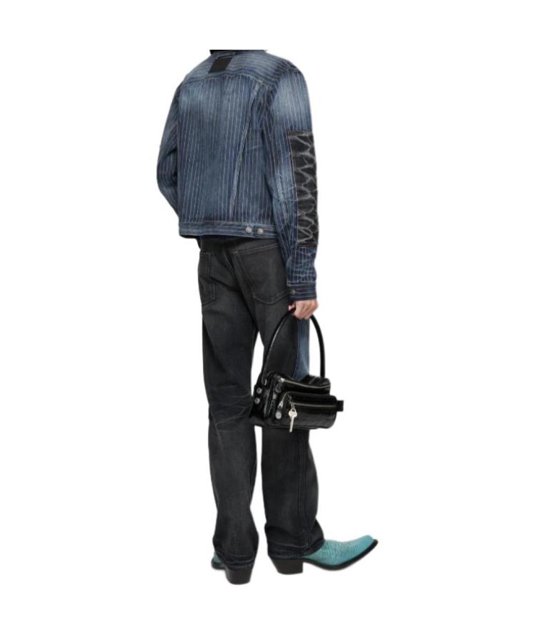 ACNE STUDIOS Черные хлопковые прямые джинсы, фото 4